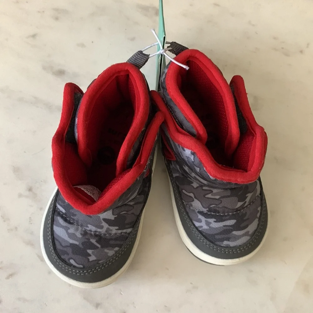 Surprize by Stride Rite Baby Aster Gray Camo Boots